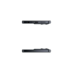 Celular Xiaomi Redmi 15C preto em vista lateral