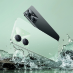 Smartphone Realme Note 60x verde design traseiro RMX3938