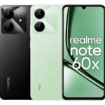 Smartphone Realme Note 60x Dual SIM 4G verde e preto 3GB/64GB e 4GB/128GB RMX3938