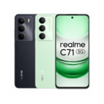 Smartphone Realme C71 5G NFC visão frontal e traseira
