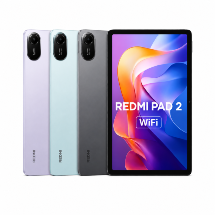 Tablet Xiaomi Redmi Pad 2 Wi-Fi nas cores roxo, verde e grafite com tela 11 polegadas
