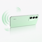 Smartphone Realme C71 5G verde com câmera traseira