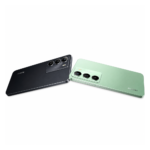 Realme C71 5G NFC design fino nas cores verde e preto