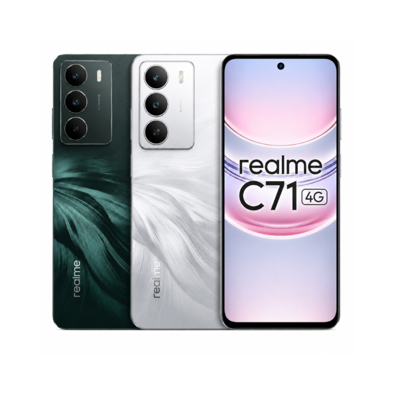 Smartphone Realme C71 4G NFC Dual SIM com tela 120Hz câmera 50MP e bateria 6300mAh