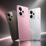 realme 14 5G NFC original nas cores rosa, titanium e cinza silver