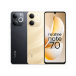 Smartphone Realme Note 70 RMX5313 Dual SIM 4G nas cores preto e dourado